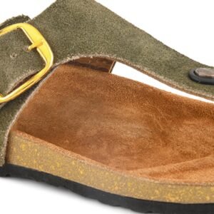 Cork Footbed Thong, Olive