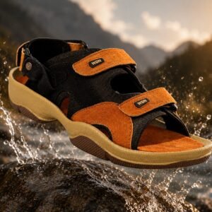 Velcro Sports Sandal, Tan